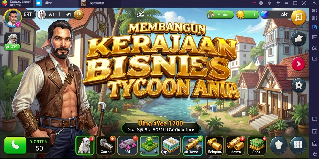 Tampilan gameplay Tycoon 5RT yang menarik dan interaktif.