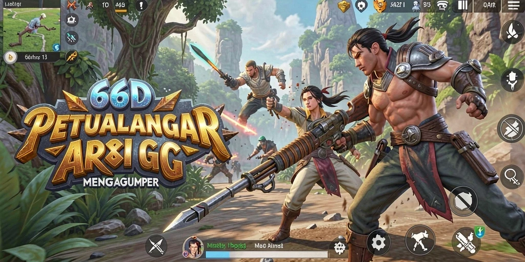 Tampilan gameplay menakjubkan dari 66D dengan aksi seru.