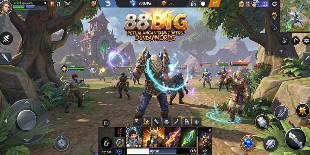 Tampilan gameplay seru dalam 88BIG MMORPG.