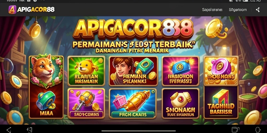 Gameplay menarik dari permainan Slot APIGACOR88 yang penuh warna.