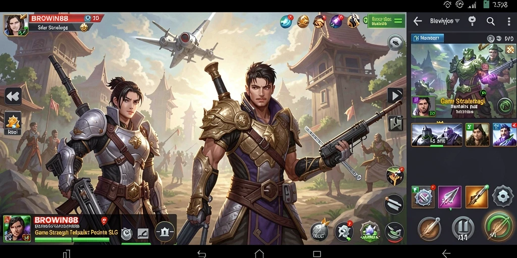 Screenshot gameplay BROWIN88 menampilkan pertempuran strategis yang mendebarkan.