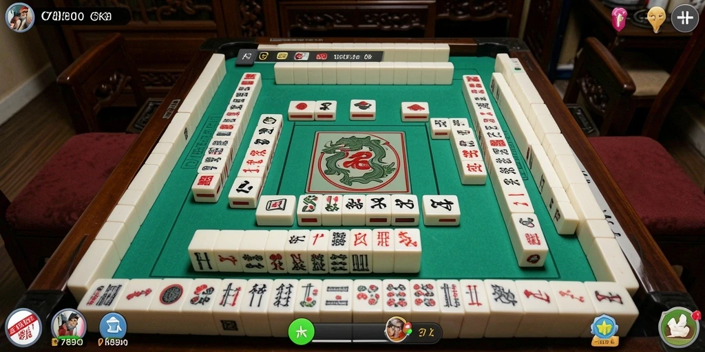 Tampilan gameplay C7890 yang menarik dan menantang dalam permainan Mahjong.