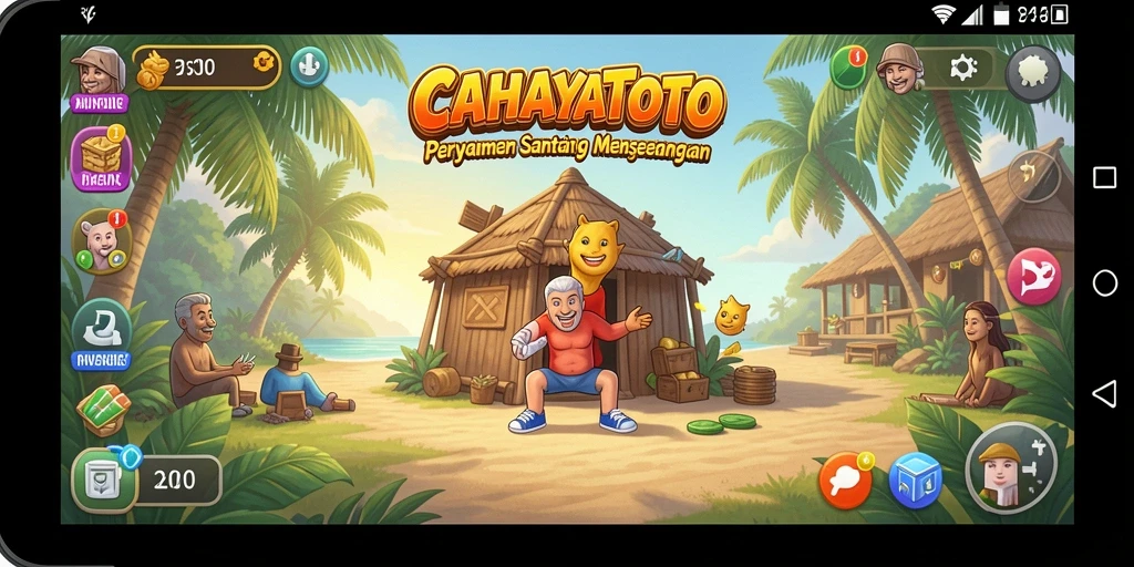 Tangkapan layar CAHAYATOTO memperlihatkan gameplay yang seru dan penuh warna.