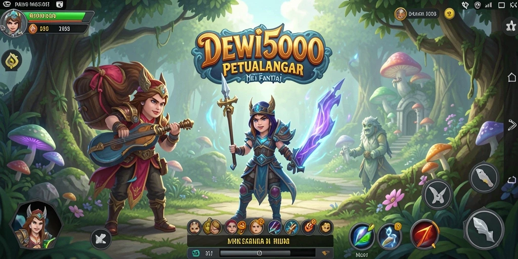 Tampilan gameplay DEWI5000 yang menakjubkan dan penuh tantangan.