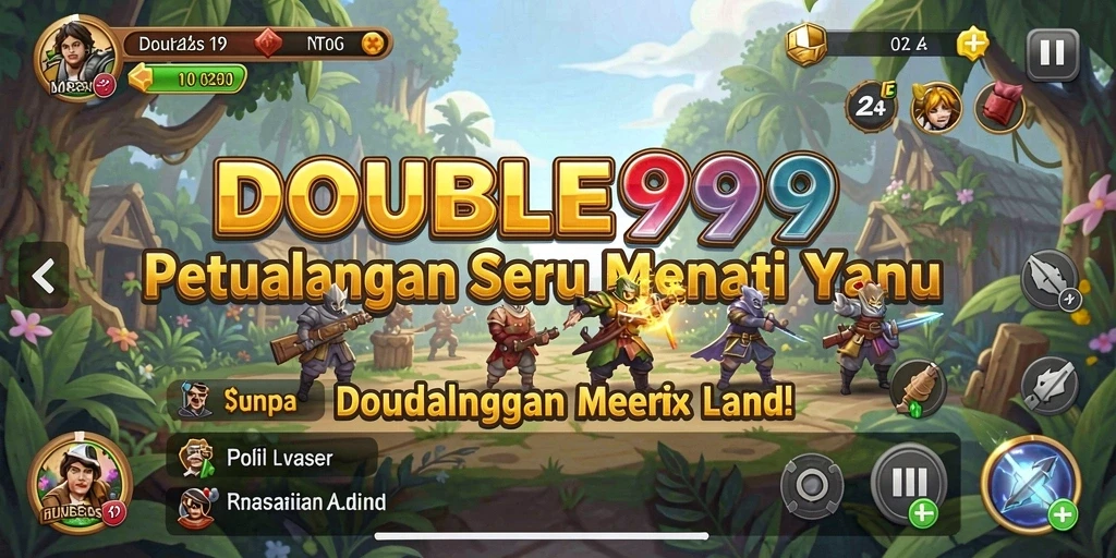 Tampilan gameplay DOUBLE999 yang menarik dan penuh petualangan.