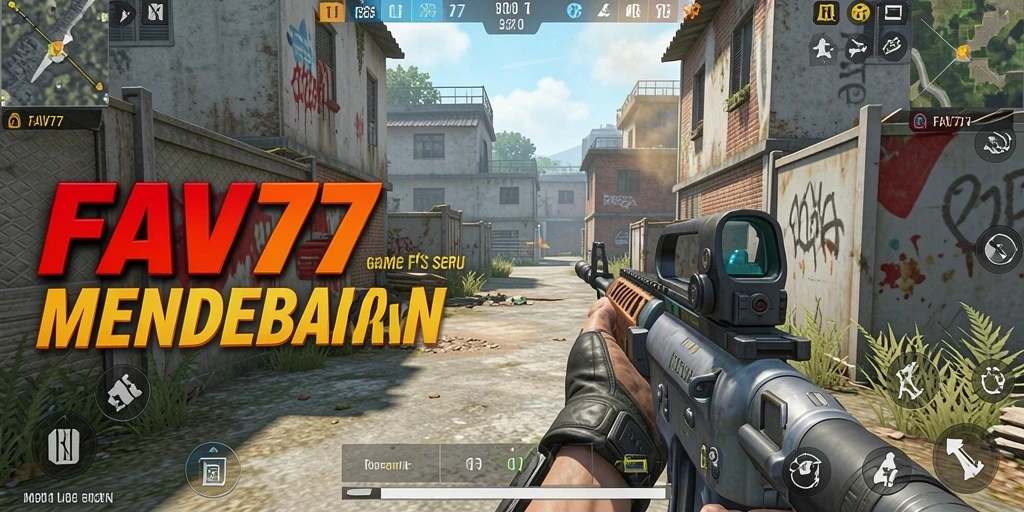 Tampilan gameplay FAV77 saat pertempuran intens.