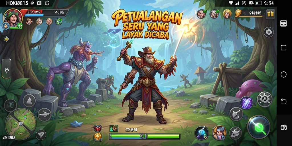 Tampilan gameplay HOKI8815 yang seru dan menantang.