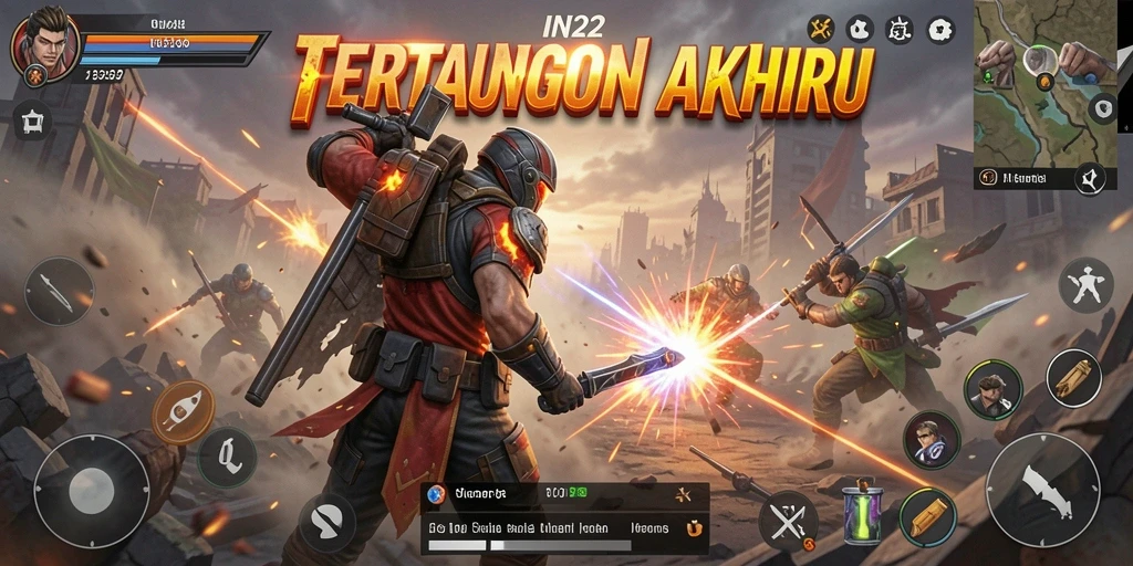Tangkapan layar gameplay IN22 yang mendebarkan dan penuh aksi.