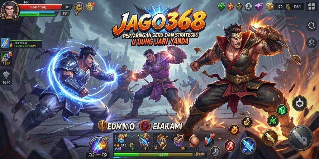 Tampilan gameplay JAGO368 yang dinamis dan mendebarkan.