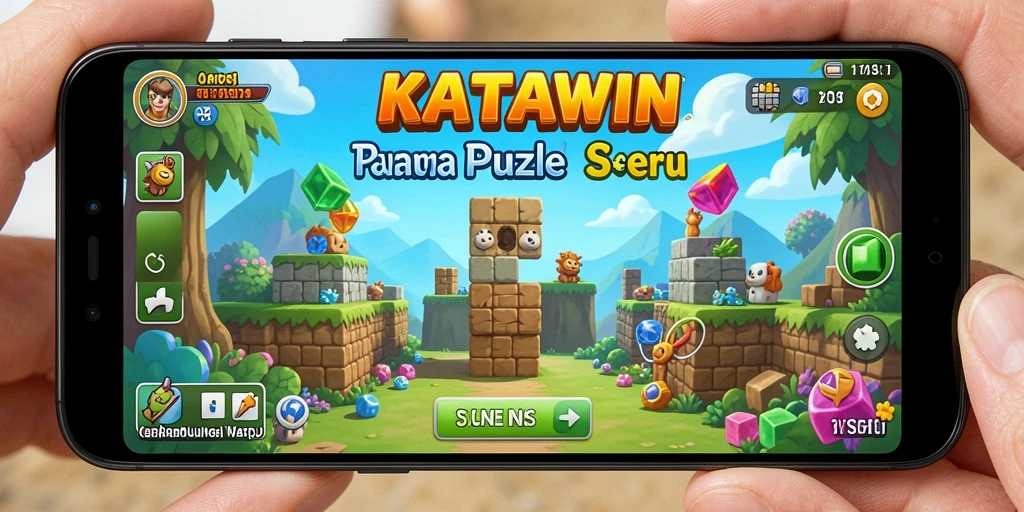 Tangkapan layar KATAWIN menampilkan gameplay yang seru dan menantang.