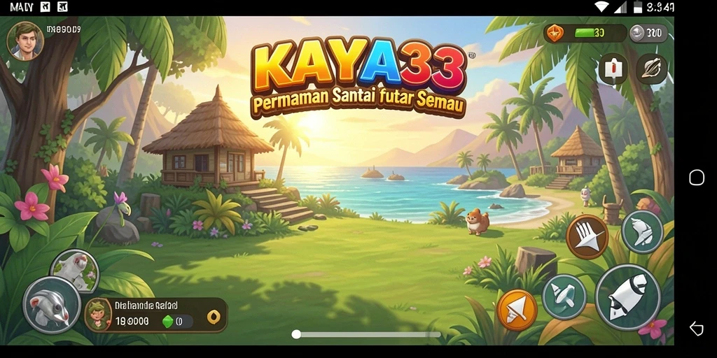 Tampilan gameplay KAYA33 dengan grafik cerah dan gameplay seru.