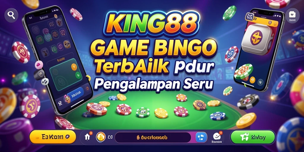 Tampilan seru dari gameplay Bingo di KING88.
