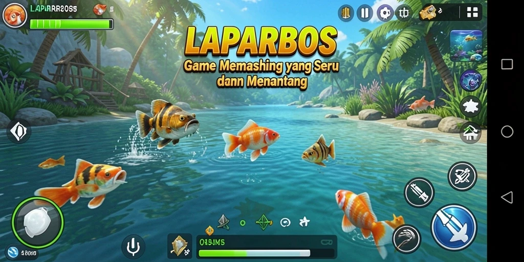Tangkapan ikan yang spektakuler dalam LAPARBOS yang menampilkan gameplay menarik.