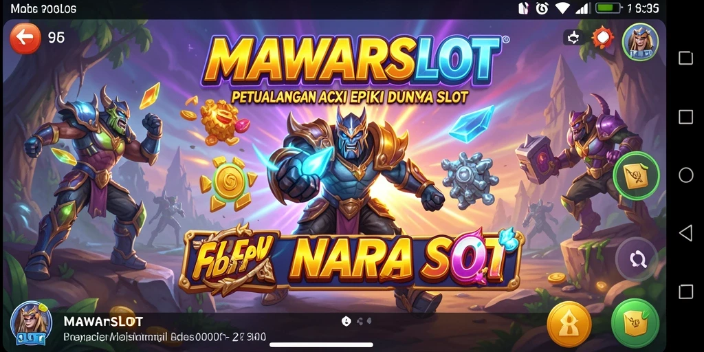 Tangkapan layar gameplay MAWARSLOT yang menunjukkan aksi yang intens dan seru.