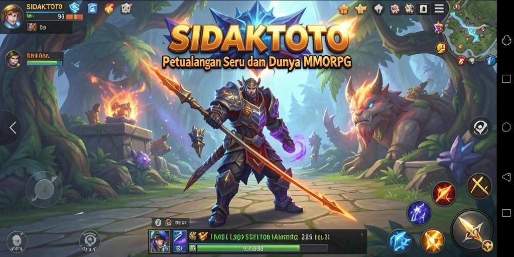 Tampilan gameplay mendebarkan dari SIDAKTOTO di dunia MMORPG.