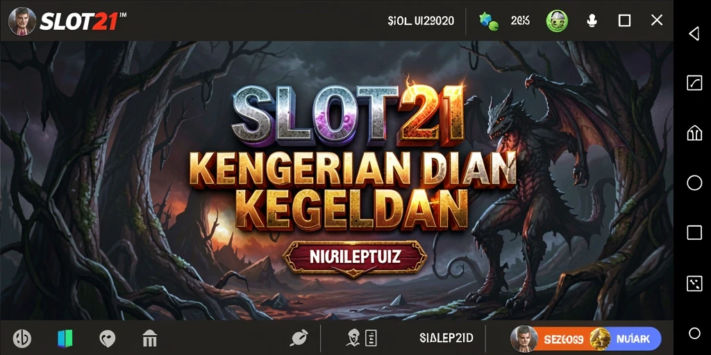 Menampilkan momen menegangkan dalam gameplay horror SLOT21.