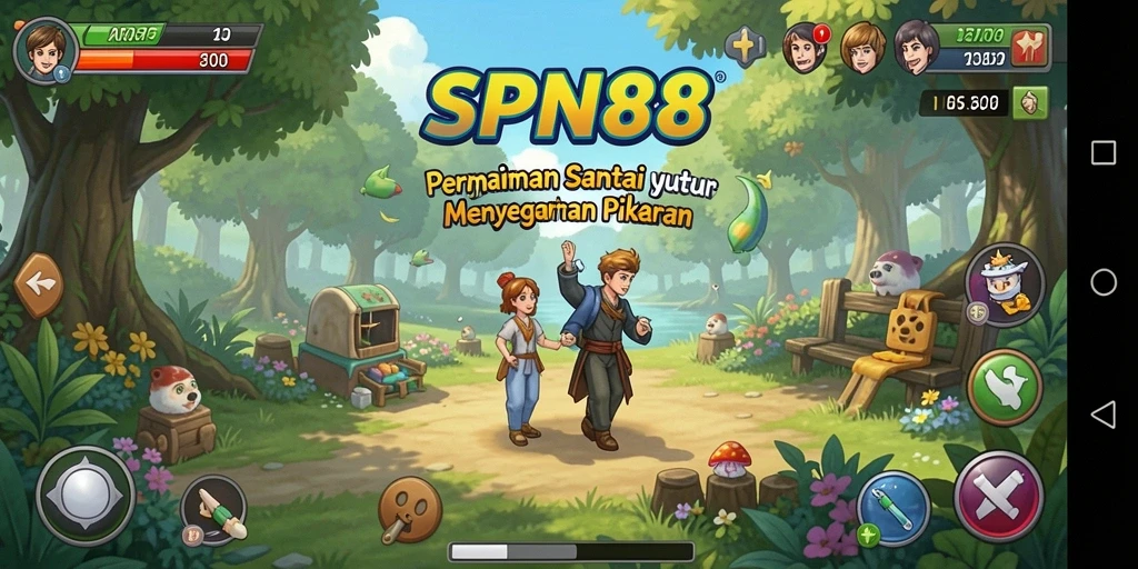 Tampilan colorful dari gameplay SPN88 yang menyenangkan.