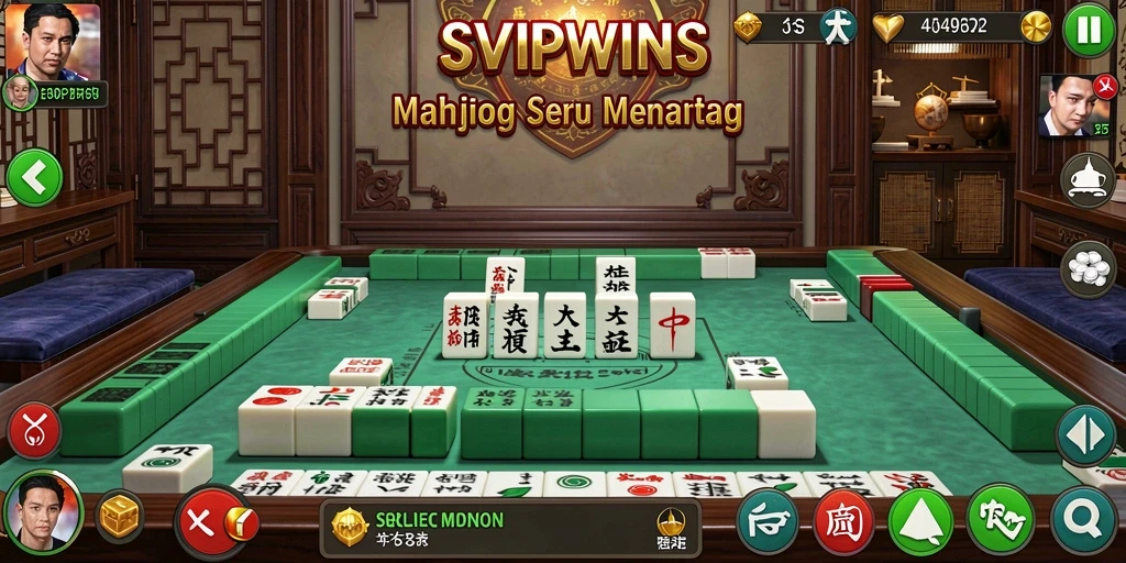 Tampilan gameplay Mahjong yang mengasyikkan dan penuh strategi.