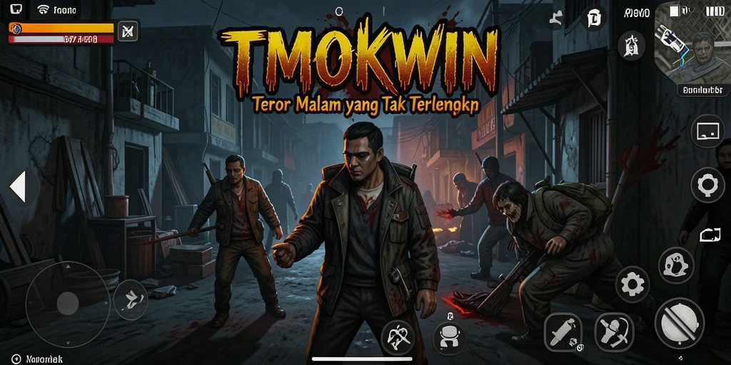 Tampilan gameplay TMOKWIN yang penuh ketegangan dan ketakutan.