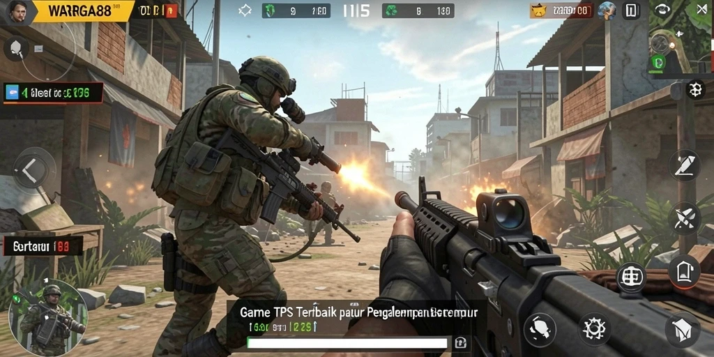 Tampilan gameplay WARGA88 yang menegangkan dan seru.